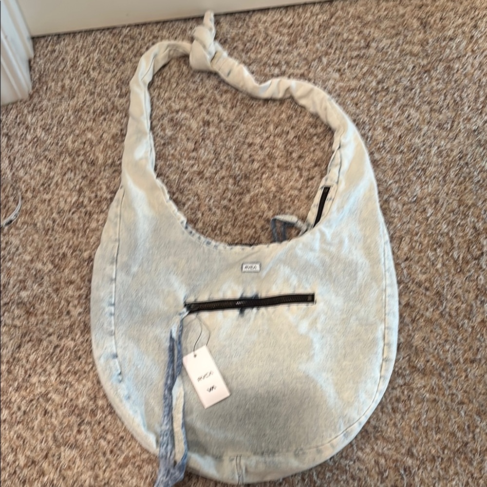 RVCA denim boho bag